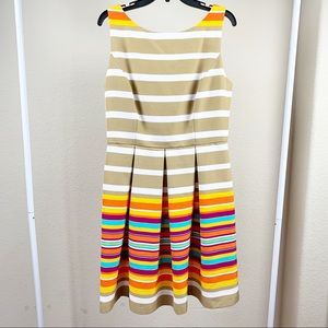 Ronni Nicole colorful striped dress